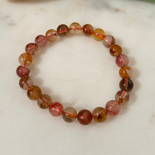 Golden Healer x Fire Quartz Bracelet